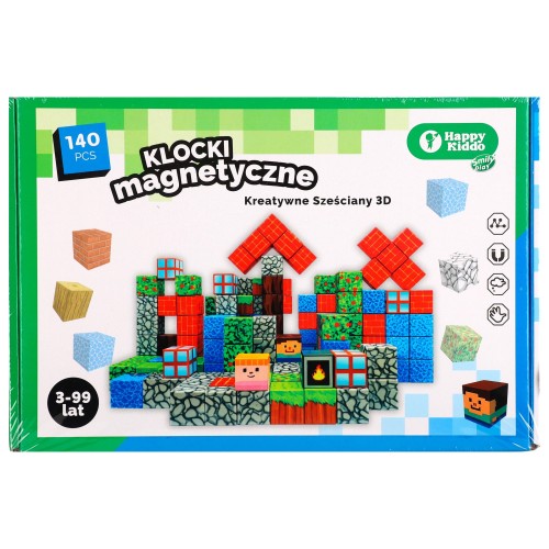 Przejdź do produktu Klocki magnetyczne sześciany 140 el. 55949