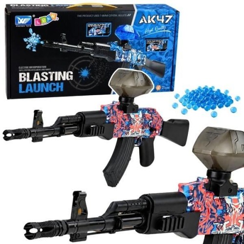 Przejdź do produktu 30803 Karabin AK47 Pistolet Na Kulki Wodne Żelowe Automatyczny Elektryczny 70 cm - LEAN Toys