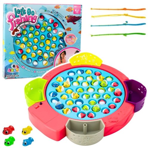 Przejdź do produktu 25115 Gra Interaktywna Zręcznościowa Na Baterie Łowienie Rybek Różowa - LEAN Toys
