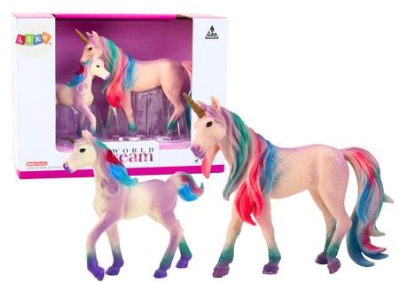 Przejdź do produktu 19000 Figurki Kolekcjonerskie Jednorożec z Małym Fioletowy 2 El - LEAN Toys