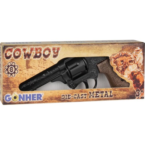 Przejdź do produktu GONHER 80/6 METALOWY REWOLWER KOWBOJSKI 8 NABOI