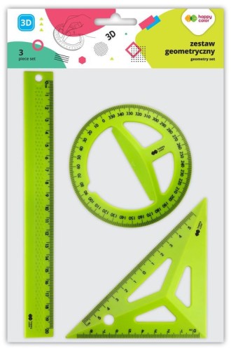 Przejdź do produktu Zestaw geometryczny 3D 3 elementy HappyColor