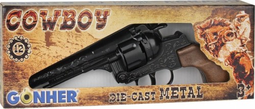 Przejdź do produktu GONHER 122/6 METALOWY REWOLWER KOWBOJSKI 12 NABOI