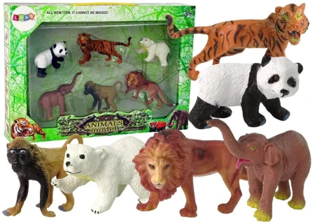 Zestaw 6 Figurek Dzikie Zwierzęta Safari Figurka T.jpg