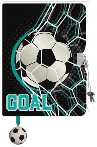 Przejdź do produktu Pamiętnik z kłódką A5 96k linia GOAL Piłka Nożna
