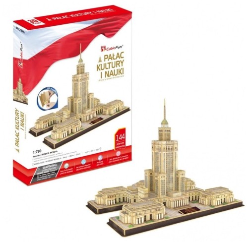 Przejdź do produktu Puzzle 3D Pałac Kultury i Nauki 144el 20224 DANTE