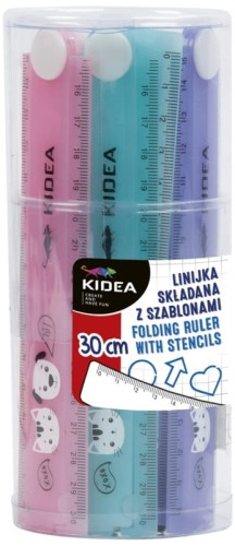 Przejdź do produktu LINIJKA SKŁADANA 30CM Z SZABLONAMI