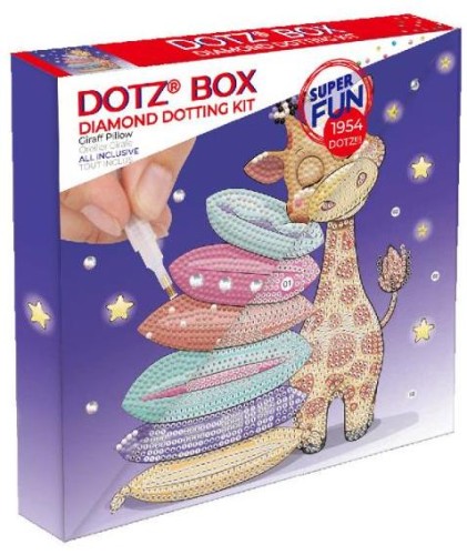 Przejdź do produktu Diamond Dotz Żyrafa z poduszkami Dotz Box DBX078