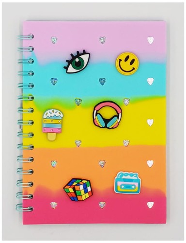 Przejdź do produktu Notatnik A5 80k z wpinkami multicolor 9094 STNUX