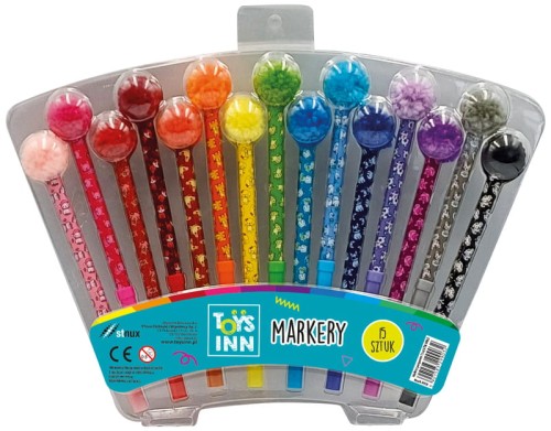 Przejdź do produktu Marker z pomponem 15 kolorów STN 9032