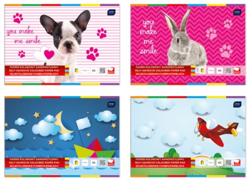 Przejdź do produktu Zeszyt papierów kolorowych samoprz. B5, Interdruk