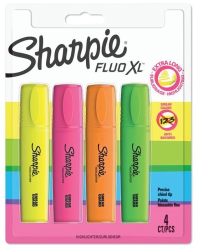 Przejdź do produktu Zakreślacz Fluo XL mix 4 szt., Sharpie