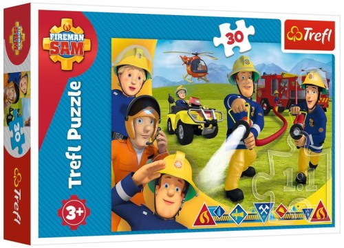 Przejdź do produktu Puzzle 30el Gotowi by pomagać. Strażak Sam 18244 T