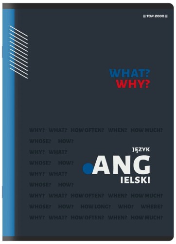 Przejdź do produktu Zeszyt tematyczny A5 60k 70g kratka j.angielski, Top-2000