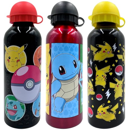 Przejdź do produktu Bidon aluminiowy 500 ml. Pokemon 1 z 3 wzorów PK00014, Kids