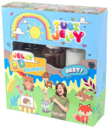 Przejdź do produktu Zestaw Tubi Jelly 3 kolory - Zwierzątka, Tuban