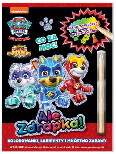 Przejdź do produktu Książka Psi Patrol. Ale zdrapka! cz. 7 Co za moc!, MSZ