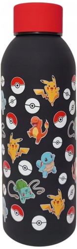 Przejdź do produktu Bidon ze stali nierdzewnej z nadrukiem 3D 500ml Pokemon, Kids