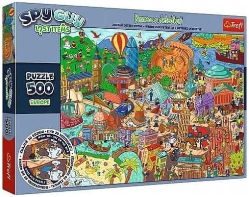 Przejdź do produktu Puzzle 500-el. Spy Guy Lost Items: Europe /Rodzina Treflików 37481, Trefl