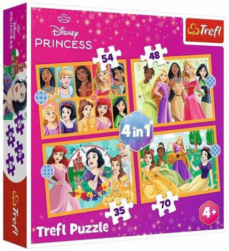 Przejdź do produktu Puzzle 4w1 Bajkowe historie 34651 Trefl