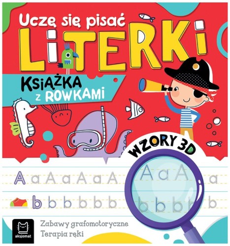 Przejdź do produktu Uczę się pisać literki. Książka z rowkami. Wzory 3D. Zabawy grafomotoryczne, terapia ręki