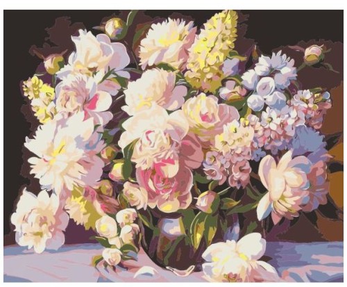 Przejdź do produktu Malowanie po numerach - 40x50cm Bukiet