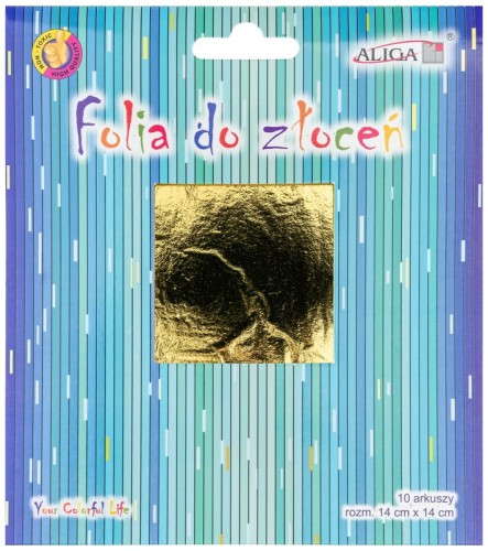 Przejdź do produktu Folia do złoceń MT-6614 złota (10) ROZM.14X14 CM