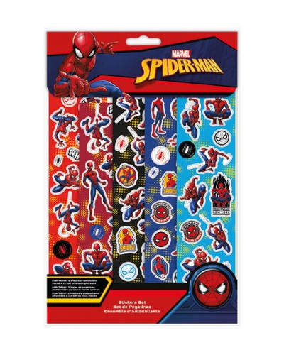 Przejdź do produktu Naklejki zestaw 5 arkuszy Spiderman, Kids