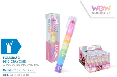 Przejdź do produktu Kredka 6 kolorowa WoW Generation, Kids