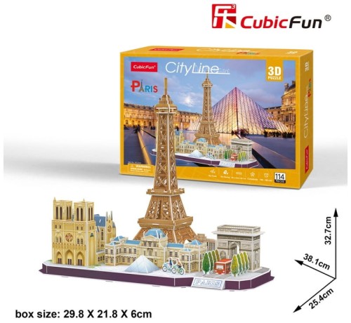 Przejdź do produktu Puzzle 3D City Line Paris MC254H