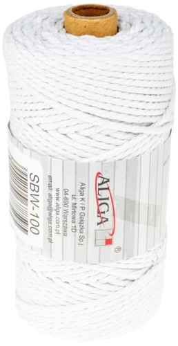 Przejdź do produktu Sznurek bawełniany SBW-100 biały