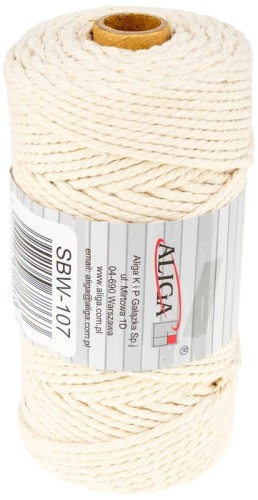 Przejdź do produktu Sznurek bawełniany SBW-107 ecru