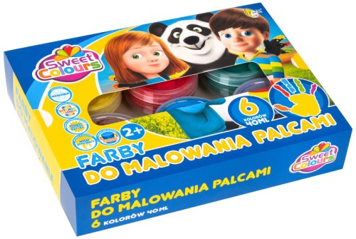 Przejdź do produktu OT FARBY DO MALOWANIA PALCAMI 6k/40ml
