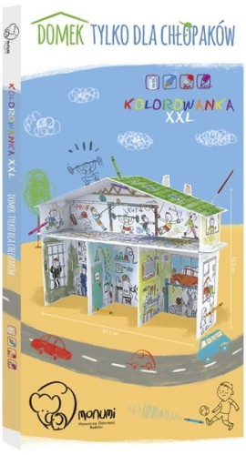 Przejdź do produktu Kolorowanka składana 3D XXL Domek tylko dla chłopaków