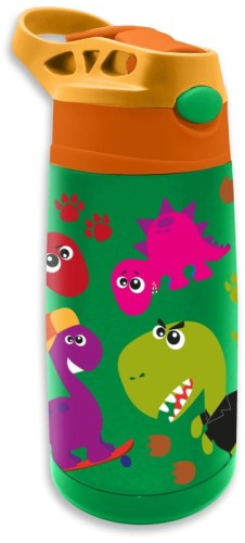 Przejdź do produktu Bidon termiczny stalowy 400ml Crazy Dino KL11257 K