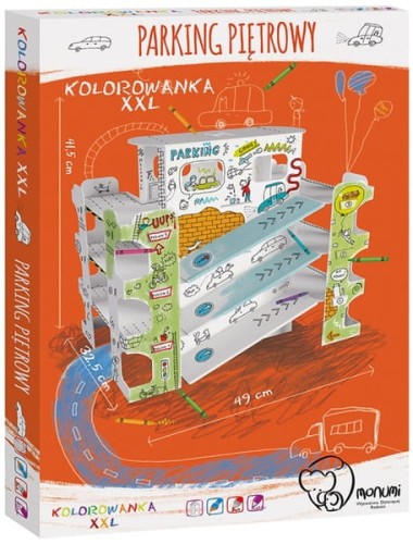 Przejdź do produktu Kolorowanka-składanka XXL Parking XXLâ€Ł, Monumi