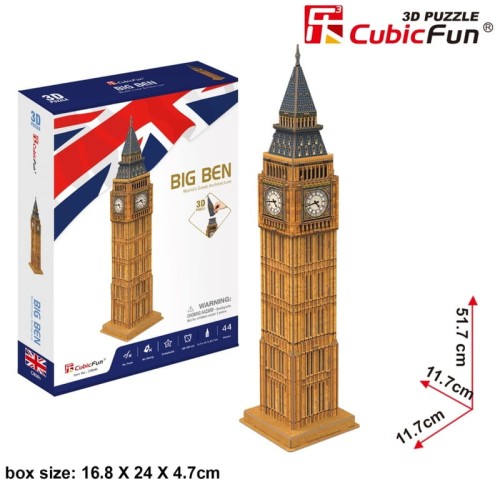 Przejdź do produktu PUZZLE 3D ZEGAR BIG BEN 47EL.0947
