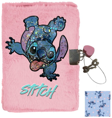Przejdź do produktu PAMIETNIK PLUSZ KLOD A5 STITCH ROZ PS