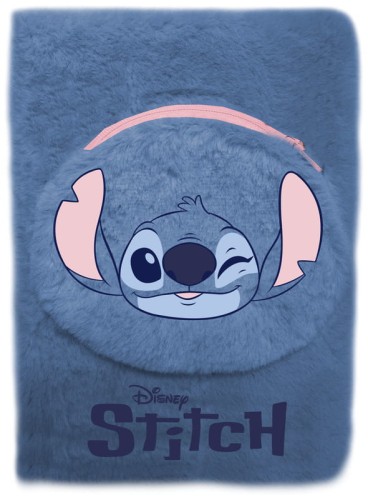 Przejdź do produktu PAMIETNIK PLUSZ Z KIESZ A5 STITCH NIEB PS