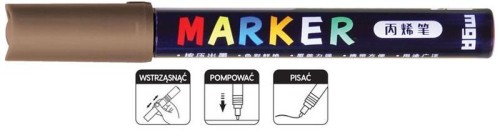 Przejdź do produktu MARKER AKRYLOWY 1-2MM BRĄZOWY METALIK MG