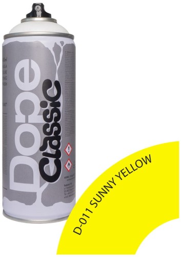 Przejdź do produktu Farba w sprayu 400ml Classic D-011 Sunny Yellow, Dope Cans
