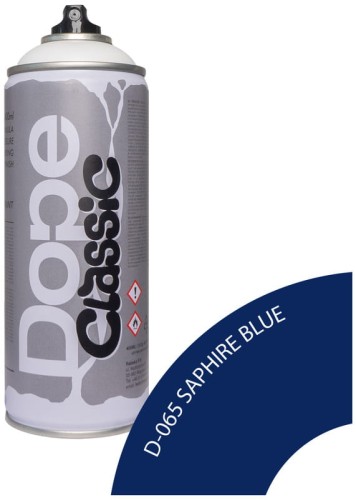 Przejdź do produktu Farba w sprayu 400ml Classic D-065 Saphire Blue, Dope Cans