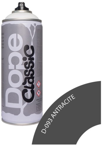 Przejdź do produktu Farba w sprayu 400ml Classic D-093 Antracite, Dope Cans