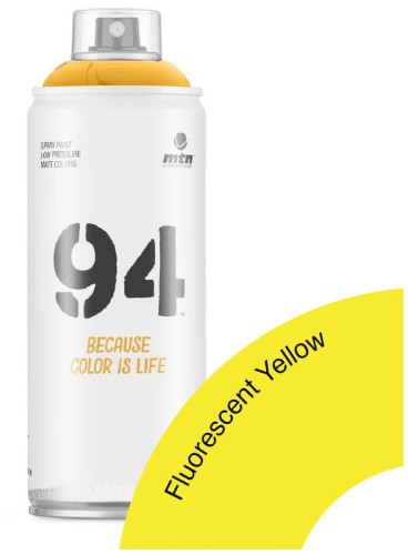 Przejdź do produktu Farba w sprayu 400ml 94 Fluor Yellow, MTN Colors