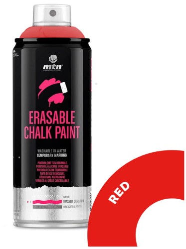 Przejdź do produktu Farba w sprayu 400ml Erasable Chalk Paint Light Red, MTN Colors