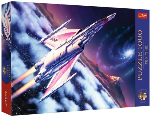 Przejdź do produktu Puzzle 1000-el. Premium Plus Czas na herbatę: Lot w kosmos, Trefl