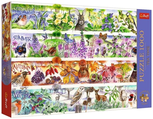 Przejdź do produktu Puzzle 1000-el. Premium Plus Czas na herbatę: Cztery Pory Roku, Trefl