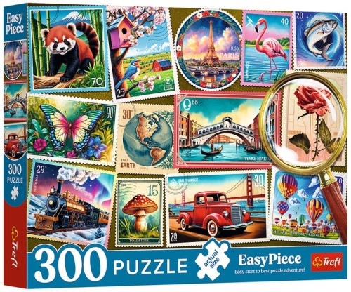 Przejdź do produktu Puzzle 300-el. EasyPiece Znaczki pocztowe, Trefl