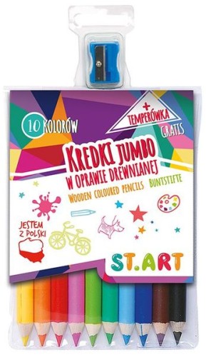 Przejdź do produktu Kredki 10kol ST.ART drew.opr+temp. MAJEWSKI mix ce