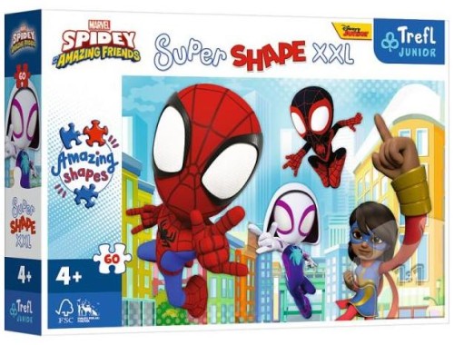 Przejdź do produktu Puzzle 60el Super Shape XXL Spidey and his Amazing